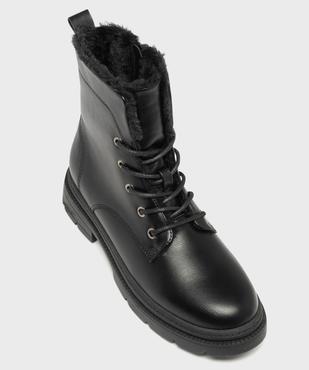 Boots plat avec doublure chaude et semelle épaisse femme - 5 Miles vue5 - 5 MILES - GEMO