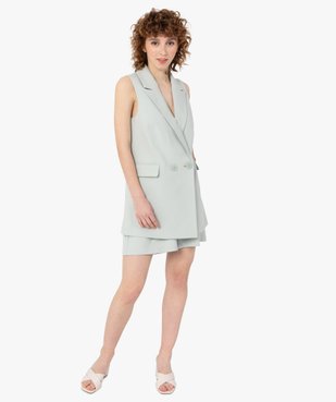 Short femme taille haute et coupe ample vue5 - GEMO(FEMME PAP) - GEMO