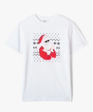 Tee-shirt à manches courtes avec motif Père Noël garçon vue1 - GEMO (JUNIOR) - GEMO