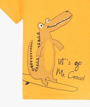 Tee-shirt bébé garçon à manches courtes avec motif vue2 - GEMO C4G BEBE - GEMO