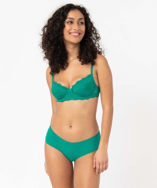 Shorty femme en microfibre et dentelle (lot de 2) vue3 - GEMO(HOMWR FEM) - GEMO