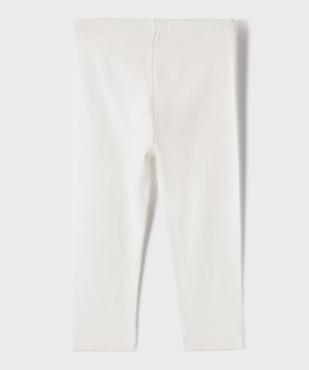 Legging court en coton stretch fille vue3 - GEMO 4G FILLE - GEMO