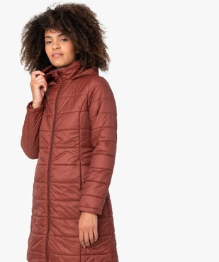 Manteau femme matelassé avec capuche vue2 - GEMO(FEMME PAP) - GEMO