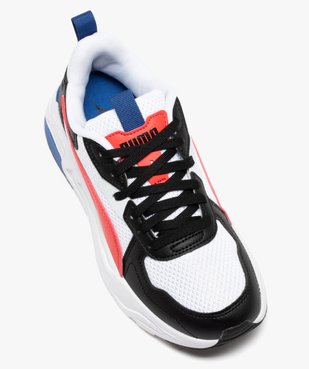 Baskets garçon contrastée à lacets et en mesh - Puma vue5 - PUMA - GEMO