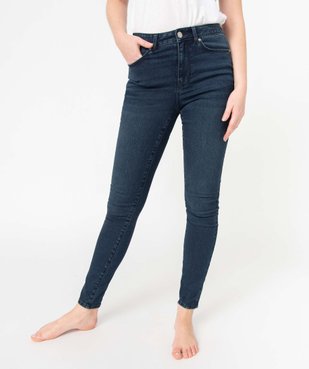 Jean femme coupe skinny taille haute vue2 - GEMO 4G FEMME - GEMO
