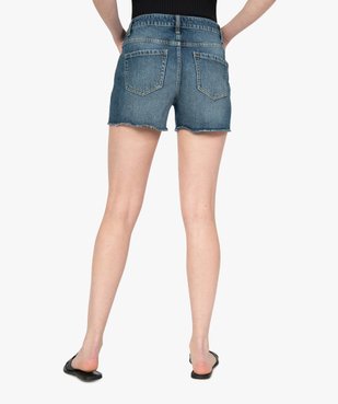 Short femme en jean aspect usé vue3 - GEMO(FEMME PAP) - GEMO