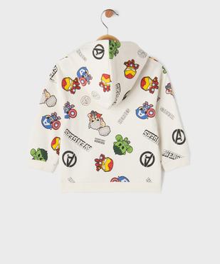 Sweat à capuche imprimé all over mini Avengers bébé garçon - Marvel vue3 - AVENGERS - GEMO