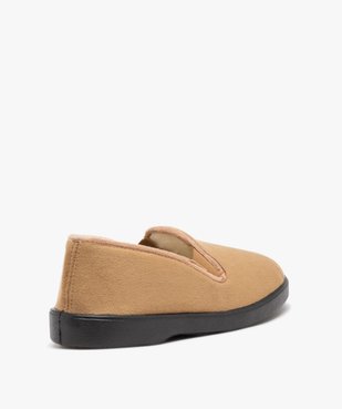 Chaussons en velours uni et doublés laine homme vue7 - G'FLEX - GEMO