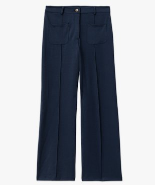 Pantalon large en maille extensible femme vue4 - GEMO(FEMME PAP) - GEMO