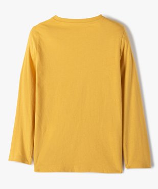 Tee-shirt garçon à manches longues avec motif floqué vue3 - GEMO C4G GARCON - GEMO