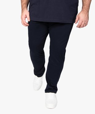 Pantalon homme en toile coupe Straight vue1 - GEMO (G TAILLE) - GEMO