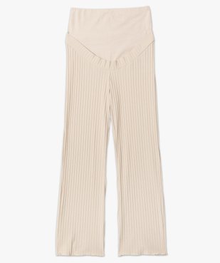 Pantalon de grossesse en maille côtelée vue4 - GEMO (MATER) - GEMO