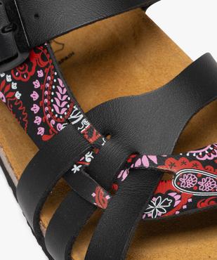Mules plates à brides scintillantes et semelle liège femme vue13 - VALENTINA BALDANO GEMO FORGOOD - GEMO