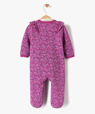 Pyjama bébé doublure chaude à motif fleuri vue3 - GEMO(BB COUCHE) - GEMO
