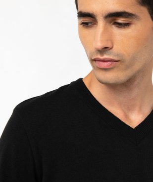 Pull fin à col V en coton homme vue2 - GEMO 4G HOMME - GEMO