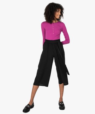 Pantacourt femme large vue5 - GEMO(FEMME PAP) - GEMO