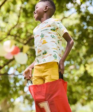 Tee-shirt manches courtes à motif désert garçon vue2 - GEMO (ENFANT) - GEMO