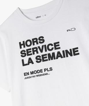 Tee-shirt imprimé estival garçon vue2 - GEMO 4G GARCON - GEMO