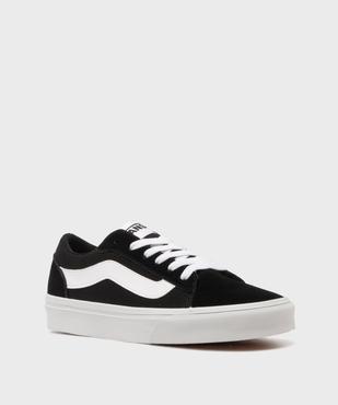 Baskets basses en cuir et textile femme - Vans vue2 - VANS - GEMO