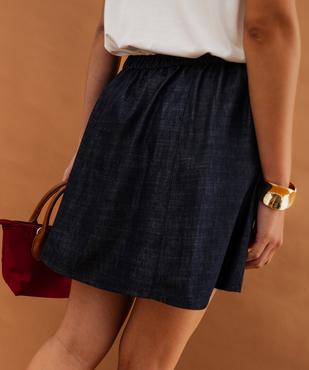 Jupe courte en jean femme vue5 - GEMO 4G FEMME - GEMO