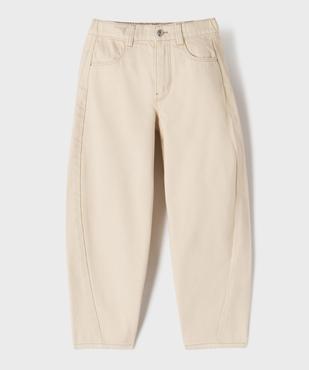 Jean barrel à taille réglable fille vue1 - GEMO 4G FILLE - GEMO