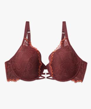 Soutien-gorge grande taille emboîtant à armatures et coques fines vue4 - GEMO(HOMWR FEM) - GEMO
