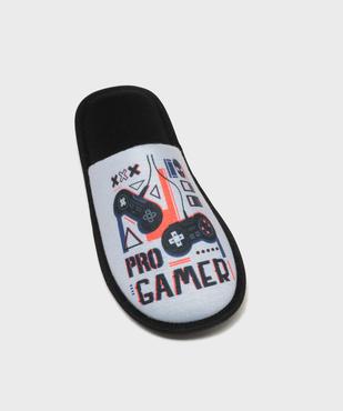 Mules en jersey et velours imprimé gaming homme vue5 - GEMO(HOMWR HOM) - GEMO