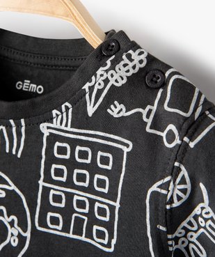 Tee-shirt bébé garçon à manches courtes avec motifs vue2 - GEMO 4G BEBE - GEMO