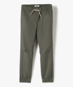 Pantalon garçon avec taille et chevilles élastiquées vue1 - GEMO (ENFANT) - GEMO
