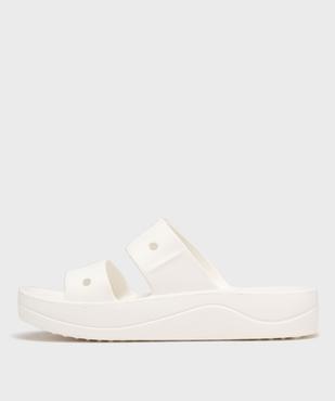 Mules de piscine femme à double brides et semelle plateforme - Crocs vue3 - CROCS - GEMO