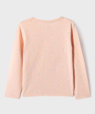 Tee-shirt manches longues imprimé fille vue4 - GEMO 4G FILLE - GEMO