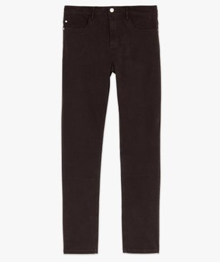 Pantalon homme straight uni en coton stretch vue4 - GEMO (HOMME) - GEMO