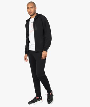 Sweat homme zippé à capuche et poches zippées vue5 - GEMO (HOMME) - GEMO