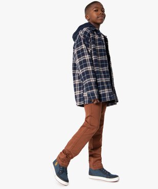 Chemise garçon à carreaux entièrement doublée sherpa vue5 - GEMO (ENFANT) - GEMO