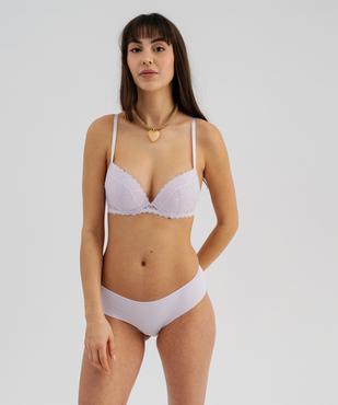 Soutien-gorge push-up à armatures en dentelle vue3 - GEMO(HOMWR FEM) - GEMO