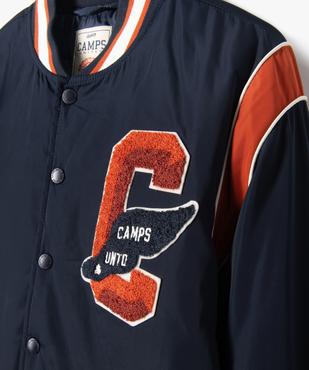 Blouson matelassé avec finitions tricolores garçon - Camps United vue3 - CAMPS - GEMO