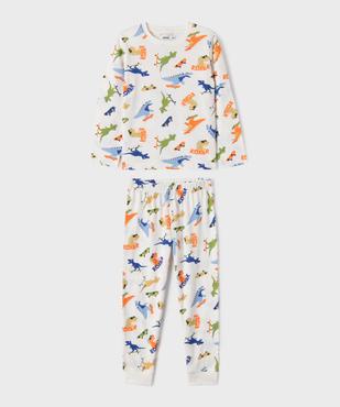 Pyjama en coton à motifs dinosaures garçon vue1 - GEMO 4G GARCON - GEMO