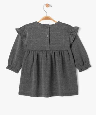 Robe manches longues avec volants épaules bébé fille - LuluCastagnette vue3 - LULUCASTAGNETTE - GEMO