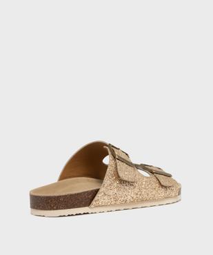 Mules double bride à paillettes avec semelle intérieure cuir femme - 5 Miles vue4 - VALENTINA BALDA - GEMO