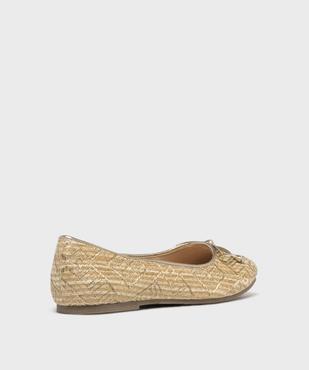 Ballerines scintillantes aspect raphia femme - Valentina Baldano vue5 - VALENTINA BALDA - GEMO