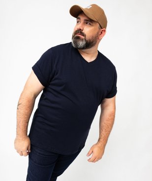 Tee-shirt à manches courtes et col V homme vue6 - GEMO 4G HOMME - GEMO