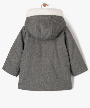 Manteau à capuche doublé peluche bébé fille - LuluCastagnette vue4 - LULUCASTAGNETTE - GEMO