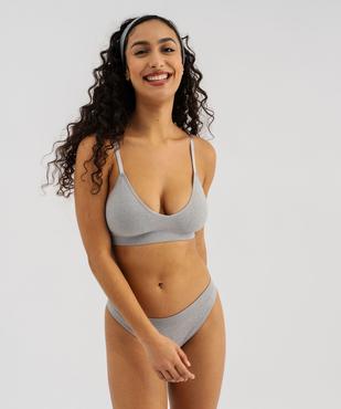 Soutien-gorge brassière sans coutures avec mousses amovibles vue3 - GEMO(HOMWR FEM) - GEMO