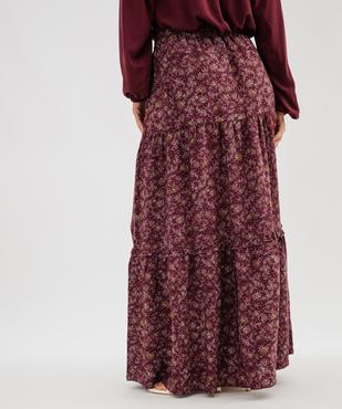 Jupe longue à motifs fleuris et volants femme vue3 - GEMO(FEMME PAP) - GEMO