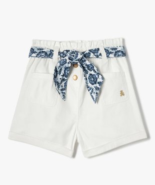 Short fille avec ceinture imprimée - LuluCastagnette vue2 - LULUCASTAGNETTE - GEMO