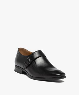 Derbies homme en cuir uni et bride à boucle – Pierre Cardin vue3 - PIERRE CARDIN D - GEMO