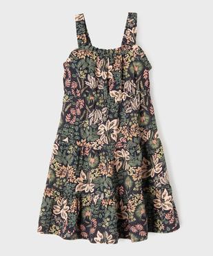 Robe imprimée à bretelles avec volants fille vue1 - GEMO 4G FILLE - GEMO