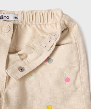Short en jean fantaisie bébé fille vue2 - GEMO(BEBE DEBT) - GEMO