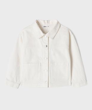 Veste fille en twill de coton brodée fille vue2 - GEMO (ENFANT) - GEMO