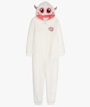 Combinaison d’intérieur fille avec capuche à motif diablotin vue1 - GEMO (JUNIOR) - GEMO